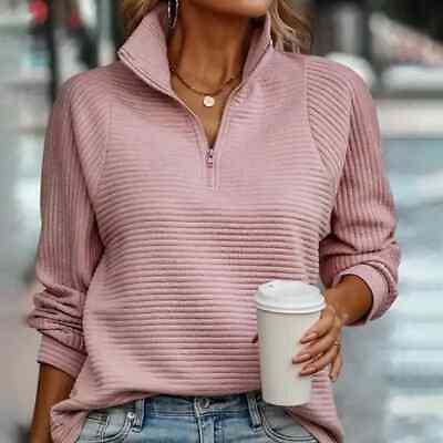 #ad Pink Plain Light pink Sweater NEW Size S NWT $14.99