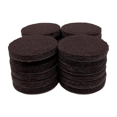 #ad 1 1 2 in. Brown Round Felt Furniture Pads 24 Pack $13.34