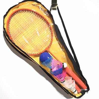 #ad 2 Player Kids Badminton Tennis Rackets Ball Shuttlecock Set Family Garden Game $6.40