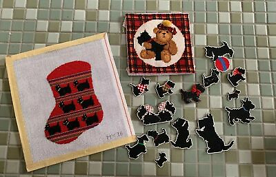 #ad Wonderful Finished Cross Stitch SCOTTISH TERRIERS So many to choose from $5.99
