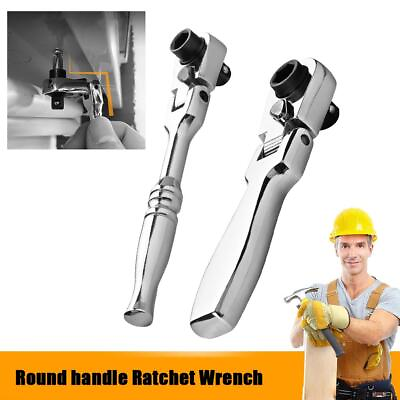 #ad Round Handle Ratchet Wrench 1 4 Double Ended 72 Teeth Quick Spanner Tool^ $7.42