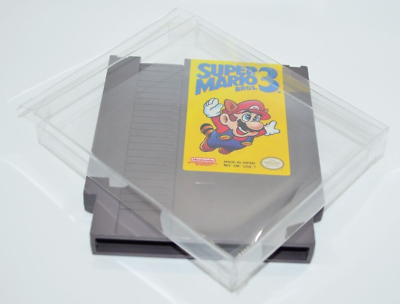 #ad 5 Plastic Protective Protector Cases Sleeve Display For Nintendo NES Cartridges $9.95