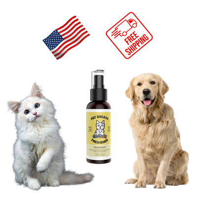 #ad Cat Dental Oral Care Dog Spray Pet Breath Freshener Protects Gums and Teeth $12.95