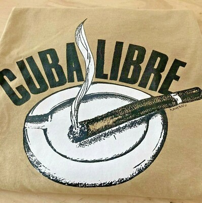 #ad Cuba Libre Cigar T Shirt 100% Cotton Havana Miami Free Cuba Comfortable Artisan $18.00