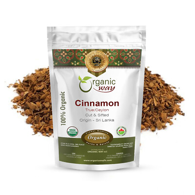 #ad Organic Way Cinnamon True Ceylon Cut amp; Sifted USDA amp; Kosher Certified $19.99