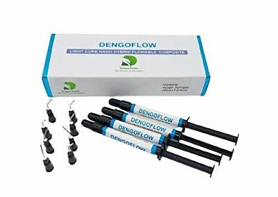 #ad Dental DENGEN Flow Resin Light Cure Composite Flow Resin Nano Hybrid 4x2g . $21.99