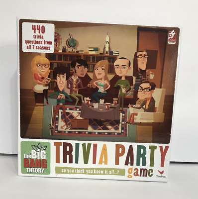 #ad The Big Bang Theory Trivia Party Spin Board Game by Cardinal New Open Box $26.90