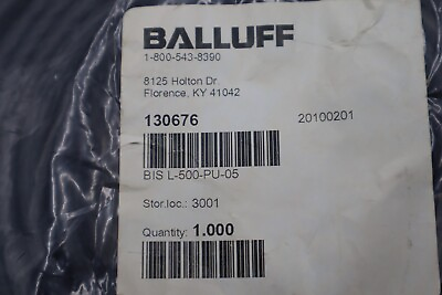 #ad BALLUFF BIS L 500 PU 05 BISL500PU05 CABLE STOCK K 3899 $41.99