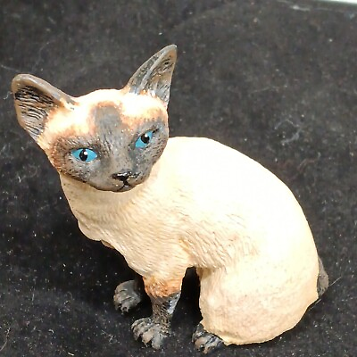 #ad 🔥 Russ Berrie quot;SIAMESEquot; SculptStone Cat Figurine #14112 Vintage Ceramic $16.99