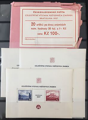 #ad Czech Rep. Bratislava 1937 Mini Sheets MNH x 20 CP3025 $25.00