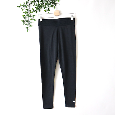 #ad PINK Victoria#x27;s Secret Yoga Dark Gray Athletic Pants Size Small $11.98