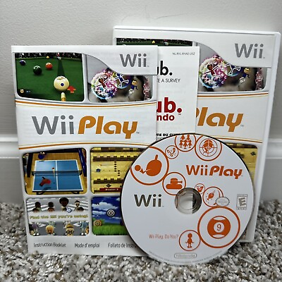 #ad Wii Play Nintendo Wii Sports Game CIB Complete with Disk Manual amp; Case. MINT $9.95