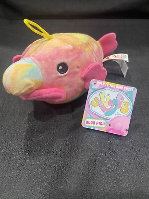 #ad Tie Dye Ugly Fish With Big Lips Plush 9quot; Fiesta NWT $6.99