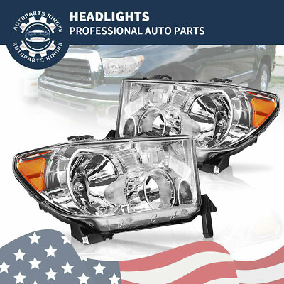 #ad Headlights Replacement Pair For 2007 2013 Toyota Tundra 08 17 Sequoia LeftRight $73.90