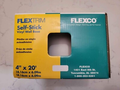 #ad Flextrim White Vinyl Self Stick Vinyl Wall Base Trim $15.00