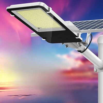#ad Commercial Solar Street Lights Outdoor Dusk to Dawn Solar Super Bright Aluminum $128.88