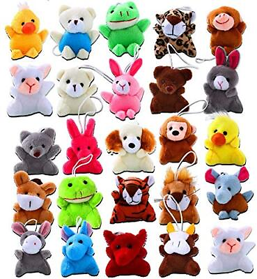 #ad 24 Pack Mini Plush Animals Toy Assortment Small Stuffed Animals in Bulk for $24.95