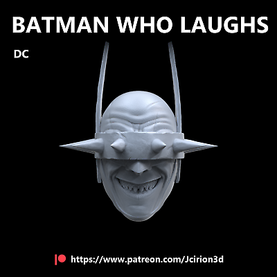 #ad Batman Who Laughs Dark Metal Joker custom head for 4quot; 6quot; 7quot; 12quot; action figure $8.00