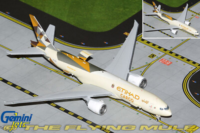 #ad GeminiJets 1:400 777 200LRF Etihad Cargo A6 DDE Interactive Series $65.95