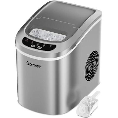 #ad Mini Portable Electric Ice Maker Machine with Ice Scoop26LBS 24H Port $104.40