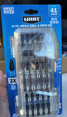 #ad HART 41 Piece Impact Drill and Drive Set $15.99