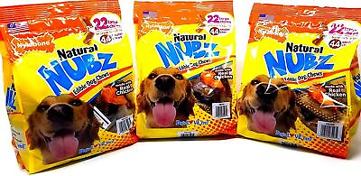 #ad Nylabone Natural Nubz Edible Dog Chews Value Pack of 66ct. 7.8 lbs. Total 3 x $67.79