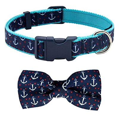 #ad Dog Collar Bow Tie Soft Adjustable Bow tie Dog Collars for Small Dogs $21.18