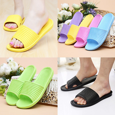 #ad Womens Mens Non Slip Home Bathroom Slippers Shoes Shower Bath Couples Slippers $4.99