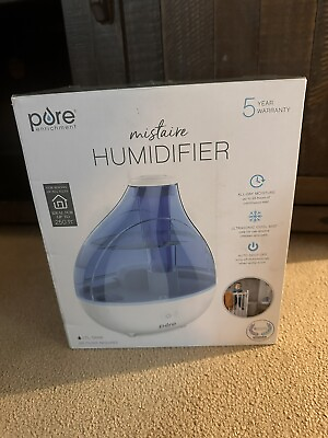 #ad Pure Enrichment PEHUMIDIF Mistaire Ultrasonic Cool Mist Humidifier Blue $24.99