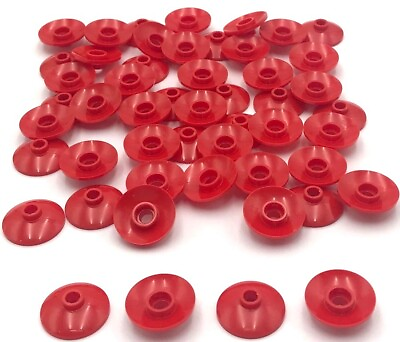 #ad Lego 50 New Red Dishes 2 x 2 Inverted Radars $3.99