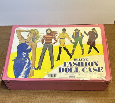 #ad Doll Carrying Case Storage Barbie 1984 Vintage 17quot;x12quot; Tara Toy Deluxe Fashion $20.05