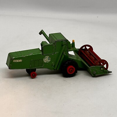 #ad Vintage Matchbox King Size K 9 Green Combine Harvester For Restoration GBP 3.99