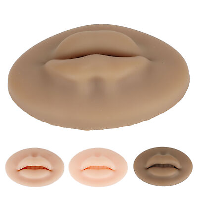 #ad 3D Silicone Lips Semi Permanent Soft Real Skin Touch Feeling Fake Lips For M L2S $6.97