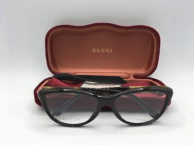 #ad Gucci GUCCI 3626 Women#x27;s Brown Frame Demo Lens Cat Eye Eyeglasses 54MM $152.99