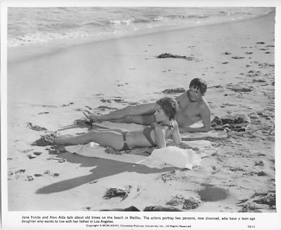 #ad California Suite original 1978 photo Jane Fonda Alan Alda on Malibu Beach $24.99