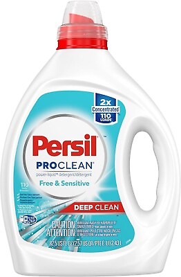 #ad Persil Laundry Detergent Liquid Free and Sensitive Hypoallergenic 110 Loads. $33.01