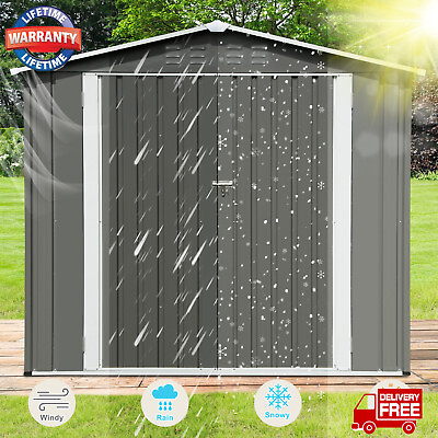 #ad Outdoor Storage Shed Resin Garden Lawnmower Tool Shed Lockable For Backyard $218.80