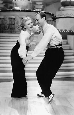 #ad Fred Astaire And Ginger Rogers Dancing And Crouching 8x10 Picture Celebrity Prin $3.98