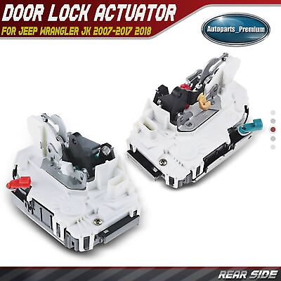 #ad Door Lock Actuator for Jeep Wrangler JK 2007 2018 w Power Lock Rear Left amp; Right $74.89