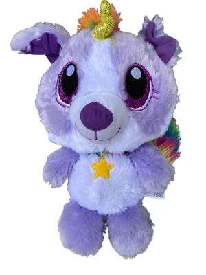 #ad Fiesta Mystic 11quot; Plush Unicorn Rainbow Mohawk Stuffed Animal Toy Doll Purple $8.39