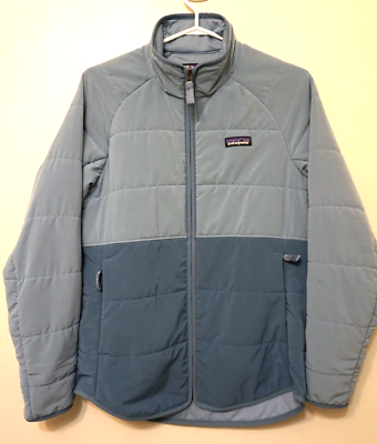 #ad Patagonia Pack In Jacket Fleece Blue Womens Size Medium Full Zip $89.95