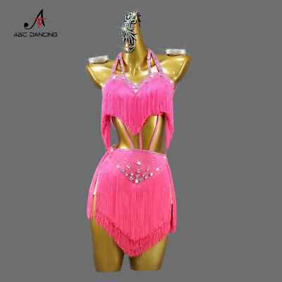 #ad Latin Dance Skirt Competition Sexy Cocktail Dress Ball Party Women Prom Costume $138.46