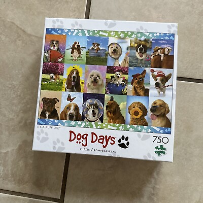 #ad Buffalo Games Dog Days It#x27;s A Ruff Life 750 Piece Jigsaw Puzzle $9.99