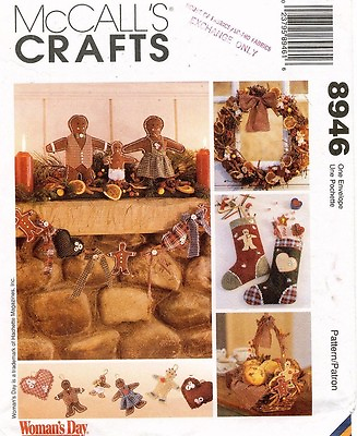 #ad McCall#x27;s Gingerbread Christmas Pattern 8946 UNCUT $6.99
