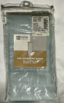 #ad JCP Home Collection Lisette One Rod Pocket Panel Aqua Dust 60in W X63in L $17.00