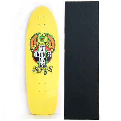 Dogtown Old School Skateboard Deck OG Red Dog 70#x27;s Classic Yellow 9quot; x 30quot; with $99.95