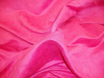 #ad FUSCHIA Faux Micro Suede upholstery fabric Polyester upholstery drapery $13.25