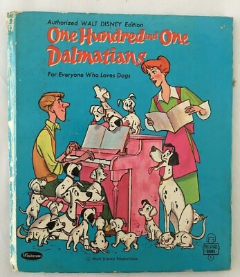 #ad 101 Dalmatians Cruella 1960 Whitman Tell A Tale Vintage Disney Free Shipping $10.00