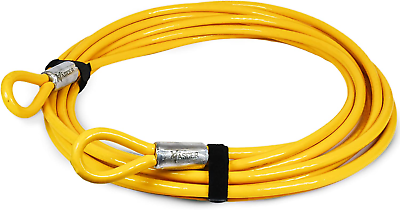 #ad 30FT 1 2quot; Commercial Security Cable with Loops Galvanized Braided Steel Secu $112.99
