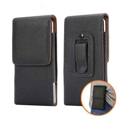 #ad For Samsung Galaxy M55 Belt Clip Loop Holster Pouch Leather Case $11.25